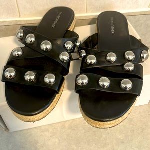 Comfortable Marc Fisher black sandals